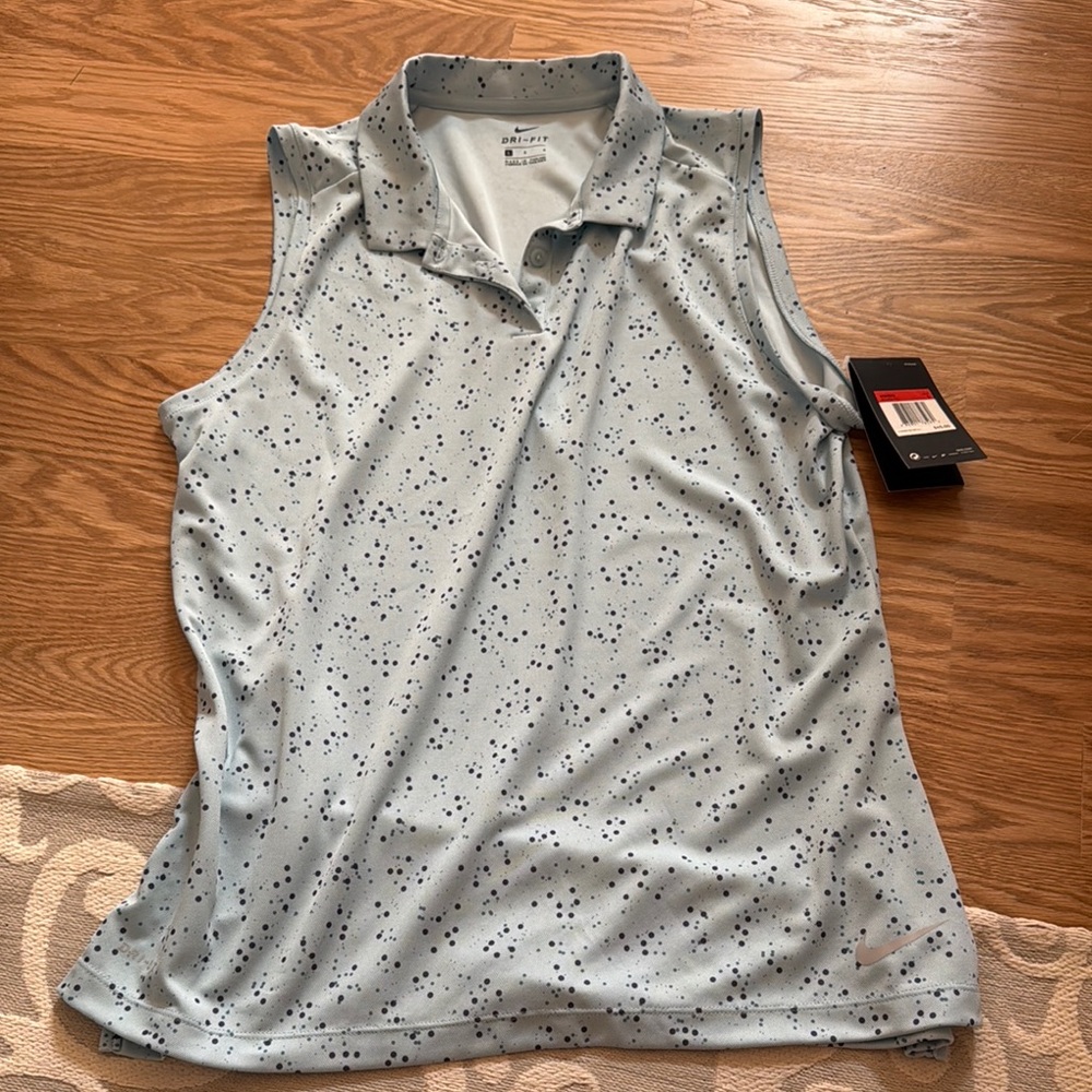 Nike Gray Muscle Tee Polo